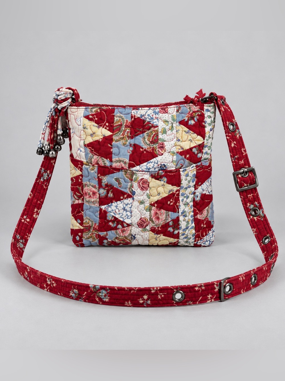 Donna Sharp Patchwork Crossbody Bag Quilted Cotton Cottage Kentucky Original